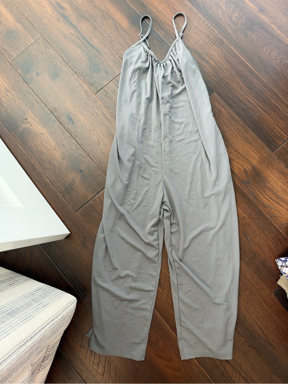 Wide Leg Jumpsuit in Gray